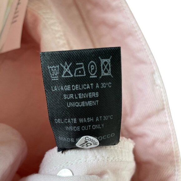 Isabel Marant Étoile Fliff Straight Leg Jeans Light Pink FR38 US6 - Picture 8 of 10